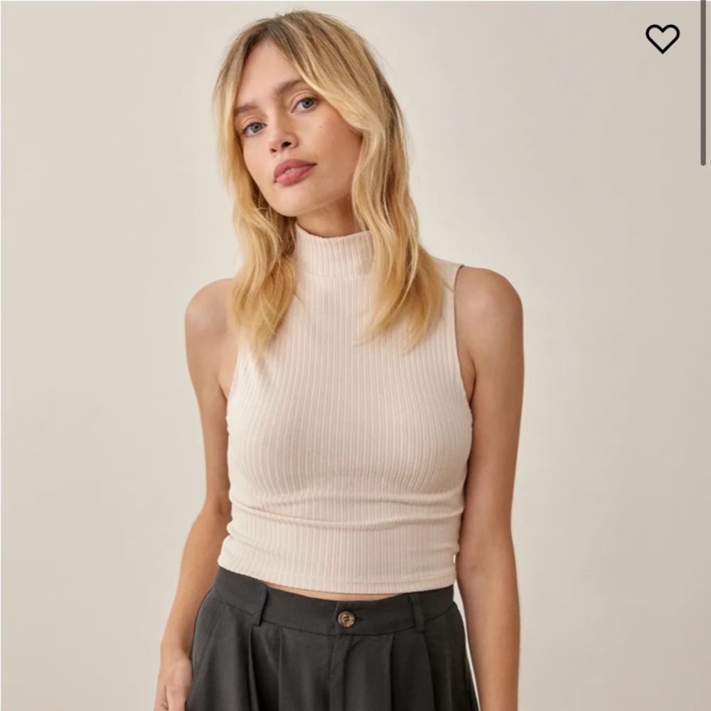 NWOT Reformation Sheryl Top in XS Bone